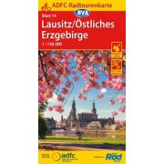 14 Cykelkarta Tyskland Lausitz-Östliches Erzgebirge 1:150.000